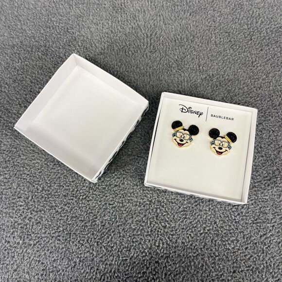 Disney Baublebar Mickey Mouse Glasses Earrings Teacher Pencil Earrings One Pair - Picture 2 of 7